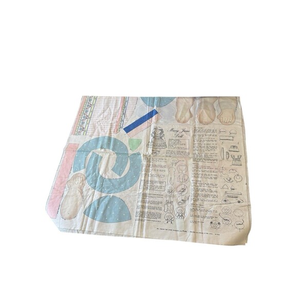 Uncut New MARY JANE DOLL CUT N' SEW - by MARINA for (1993) DAISY KINGDOM #7200 - Picture 2 of 2